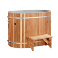 DCT Oval Barrel Tub (50-P) Pacific Cedar - 3/4 IN-OUT without Motor
