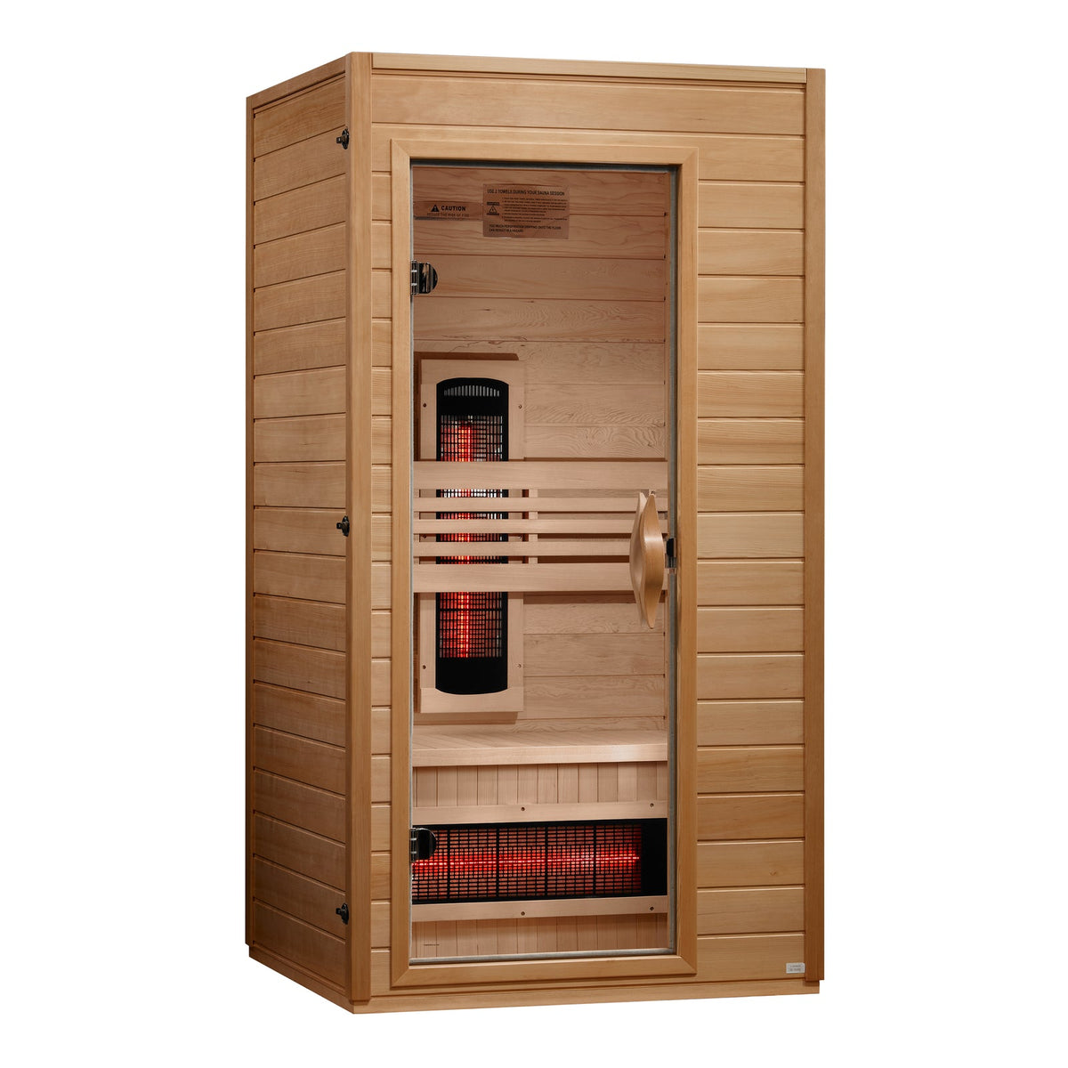 Dynamic Martin 1-2-Person Full Spectrum Near Zero EMF (Under 3MG) FAR Infrared Sauna (Canadian Hemlock)