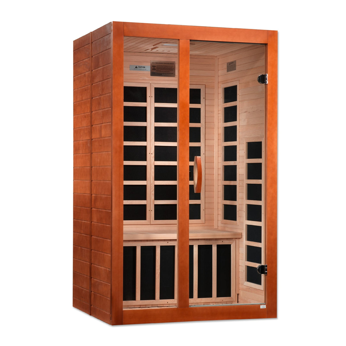 Dynamic Santiago Elite 2-person Ultra Low EMF (Between 3-5MG) FAR Infrared Sauna (Canadian Hemlock)