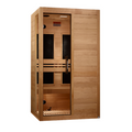 Dynamic Lucca 2-person Low EMF (Between 5-10MG) FAR Infrared Sauna (Canadian Hemlock)