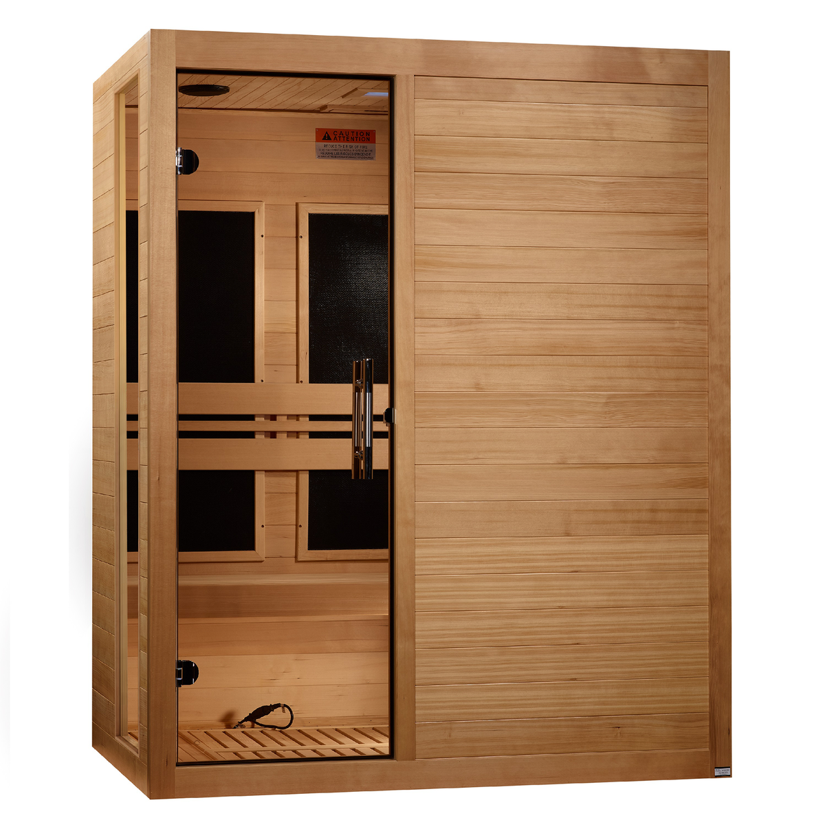 Dynamic Toscana Elite 3-person Ultra Low EMF (Between 3-5MG) FAR Infrared Sauna (Canadian Hemlock)