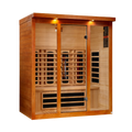 Dynamic Vila Grande 4-Person Full Spectrum Near Zero EMF (Under 3MG) FAR Infrared Sauna (Canadian Hemlock)