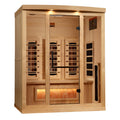 Golden Designs Reserve Edition 3 Person Full Spectrum Sauna with Himalayan Salt Bar