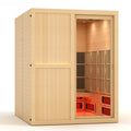 Maxxus S-Line Yoga 2-Person Full Spectrum Near Zero EMF (Under 3MG) FAR Infrared Sauna (Canadian Hemlock)