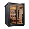 Golden Designs Loviisa 3 Person Black Barn Hybrid Outdoor Sauna
