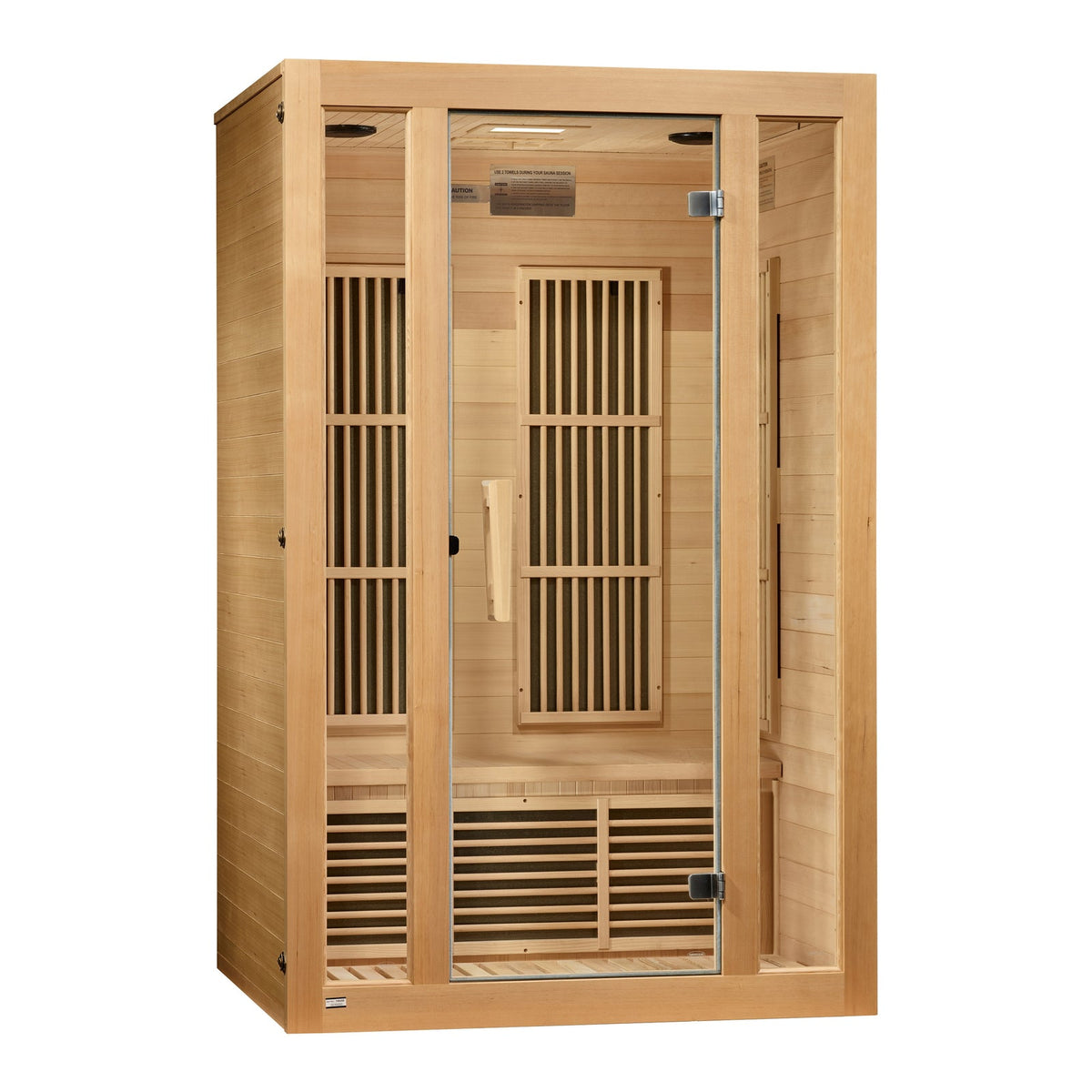 Maxxus Seattle 2-Person Low EMF (Between 5-10 MG) FAR Infrared Sauna (Canadian Hemlock)