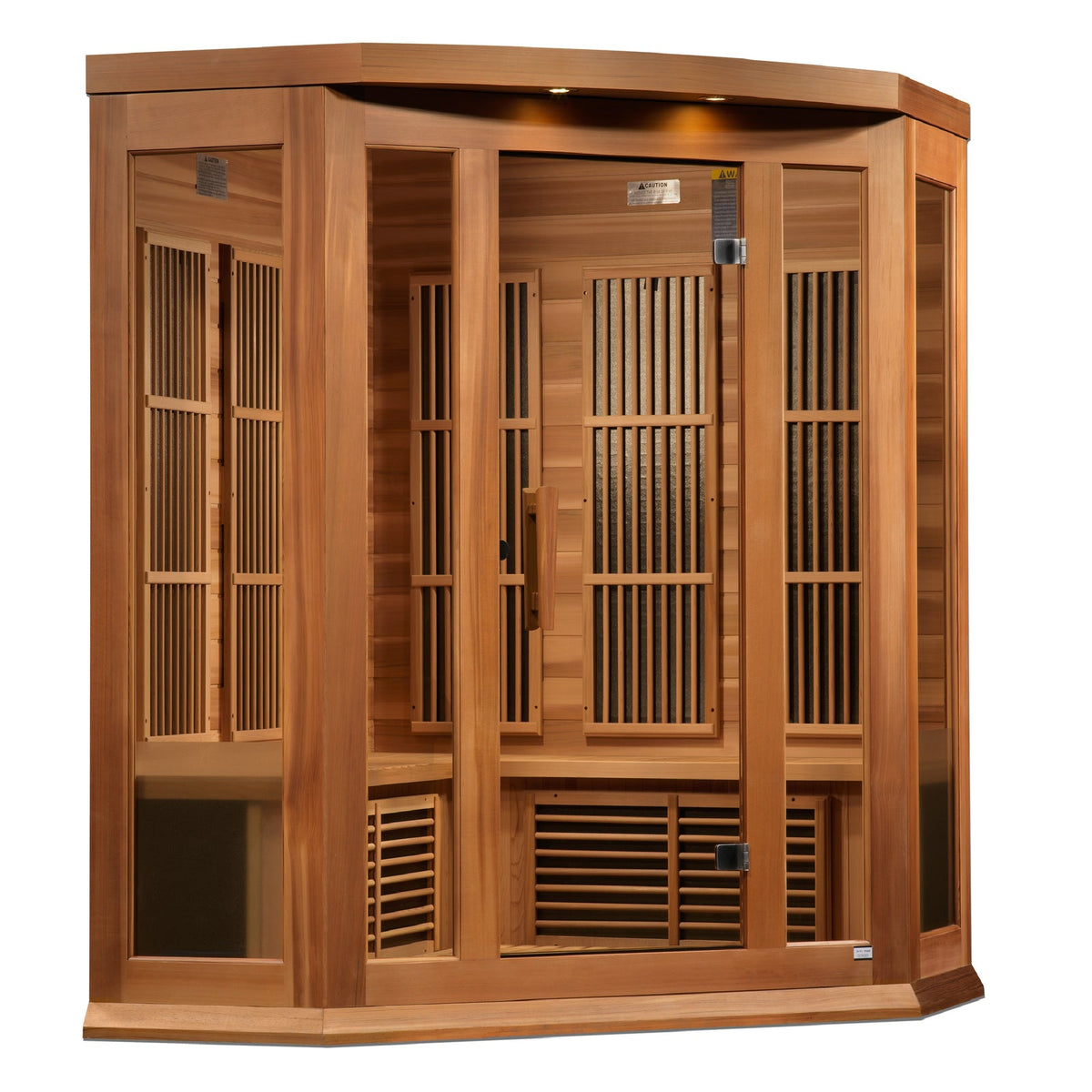Maxxus 3 Person Low EMF FAR IR Sauna - Cedar