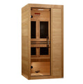 Maxxus S-Line Yoga 1-Person Ultra Low EMF (Between 3-5MG) FAR Infrared Sauna (Canadian Hemlock)
